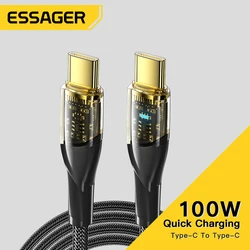 Cable USB-C 100W Power Delivery 5A – Carga Rápida Essager
