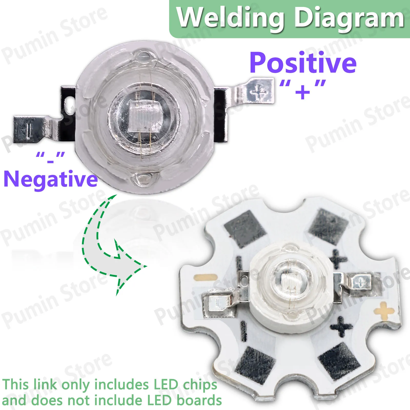 2-100 Uds. Cuentas de lámpara LED UV de alta potencia 3w cuentas de lámpara de chip LED 3V chip de luz púrpura luz UV linterna esterilización lámpara de uñas - imagen 4