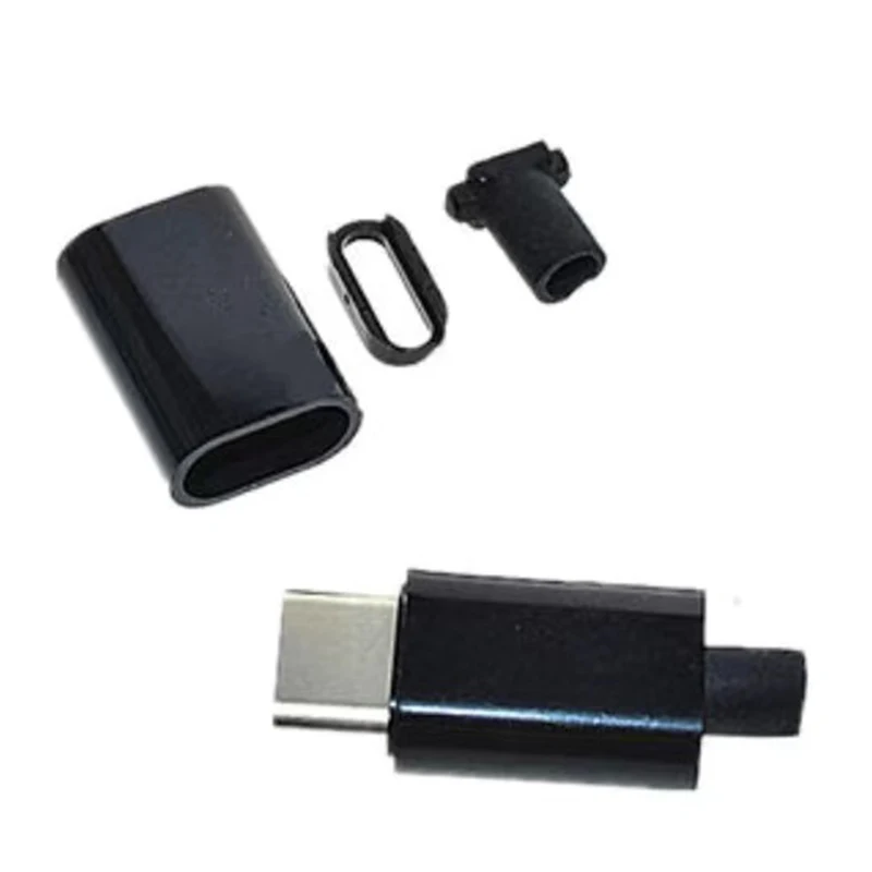 Conectores USB de carga rápida, conector macho tipo C de 10/5 piezas, USB 3,1, 3A, terminales eléctricos de soldadura, accesorios de cable de datos DIY - imagen 3