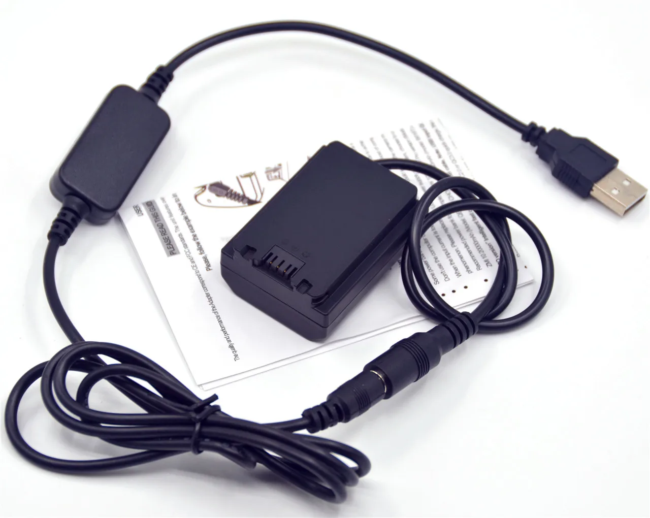 Cable de carga de corriente continua USB + acoplamiento de corriente continua de batería analógico NP fz100 Sony Alpha A9 a7rm3 a7riii a7m3 a7m4 a6600 a7iv cámara digital - imagen 5