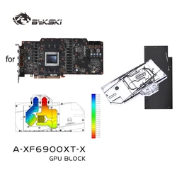 Bykski A-XF6900XT-X bloque de agua para XFX Radeon RX 6900 XT Speedster Merc 319 tarjeta GPU/bloque de radiador de cobre de cubierta completa