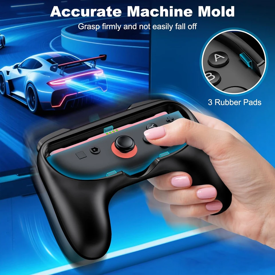 2 empuñaduras de mando de mando para Nintendo Switch 2 mandos de mando de mando para Nintendo Switch 2 accesorios - imagen 4