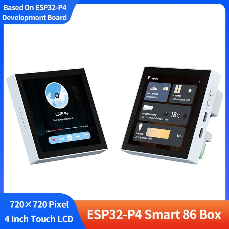 Placa de desarrollo de caja ESP32-P4 Smart 86 con procesadores de doble núcleo y un solo núcleo RISC-V de 32 bits basados en módulo de ESP32-P4