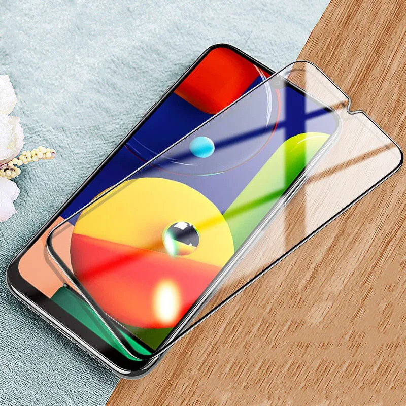 Vidrio templado para Samsung Galaxy A02 A02S A12 A32 A42 A52 A72 A12S A22S A03S A22 A82 5G, Protector de pantalla de cobertura completa