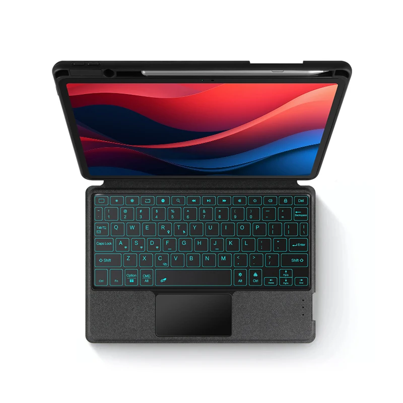 Teclado táctil AJIUYU para Lenovo Xiaoxin Pad 2024 11 TB-331FC funda Tab M11 TB-330FU 11 pulgadas cubierta de teclado mágico desmontable - imagen 3