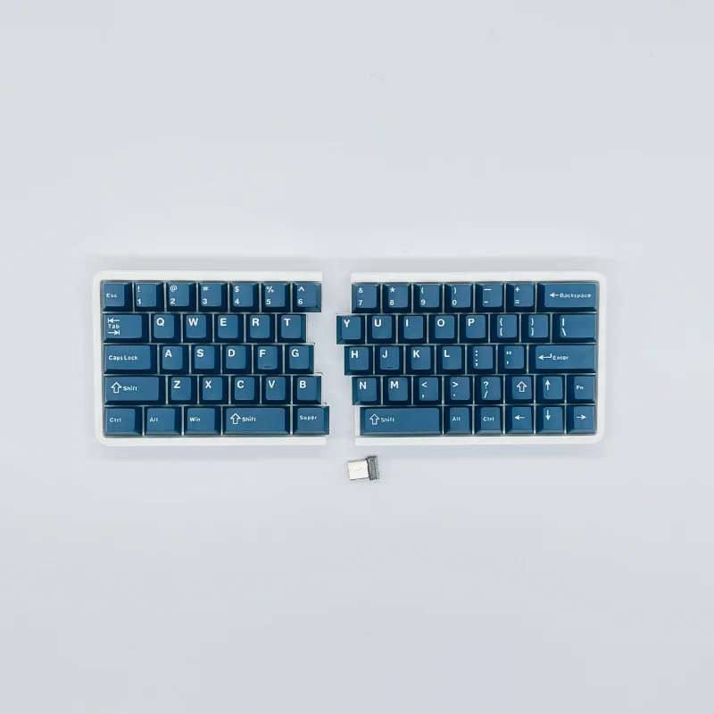 Kit de teclado inalámbrico dividido W64, teclado ergonómico dividido personalizado de 2,4G, teclado para juegos con VIAL de intercambio en caliente, accesorios de cambio izquierdo - imagen 3
