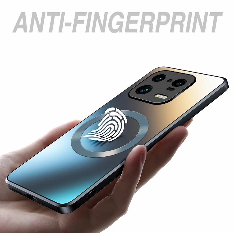 Funda rígida de silicona mate AG para Xiaomi Mi 14 13 13T 12 12T 11 Poco F3 F4 F5 Pro, funda de carga inalámbrica magnética para teléfono esmerilado - imagen 5