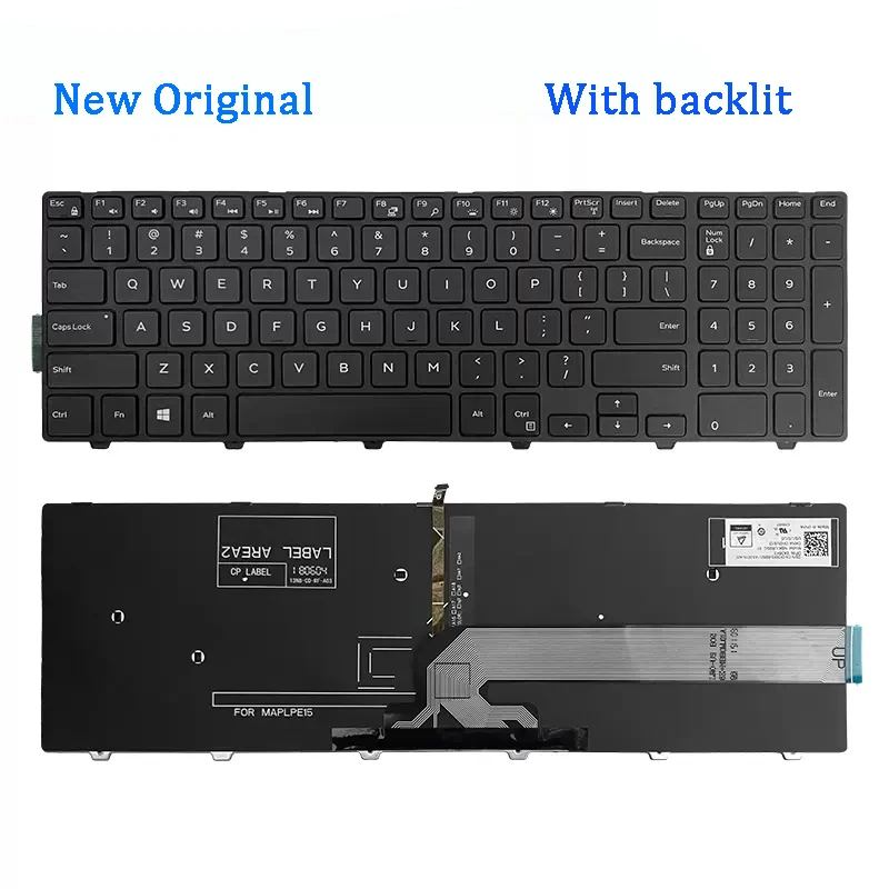 Teclado ORIGINAL para portátil DELL Inspiron 17-5748, 5749, 5755, 5758, 5759, P26E, nuevo - imagen 4