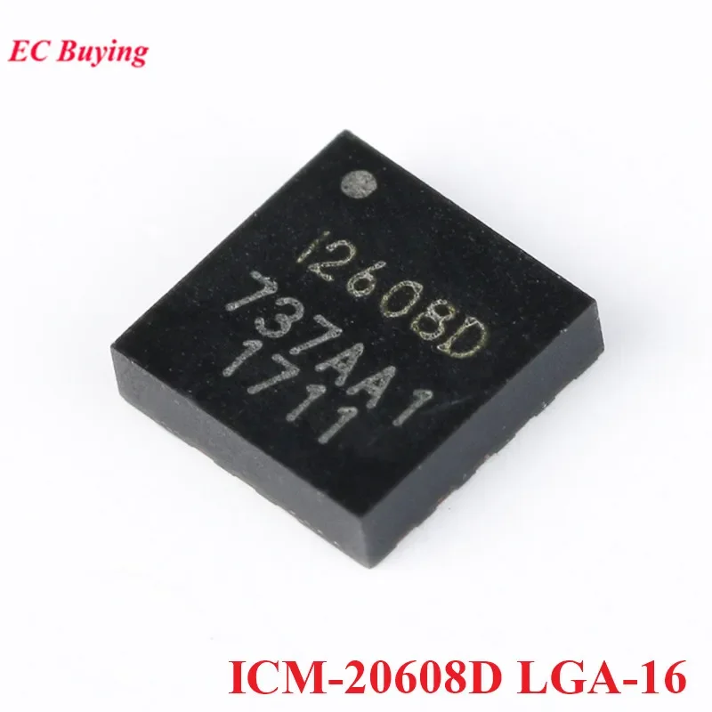 ICM-20608D LGA-16 ICM-20608 Sensor de actitud MEMS de seis ejes tres giroscopios de 3 ejes + Chip acelerómetro de 3 ejes IC nuevo Original