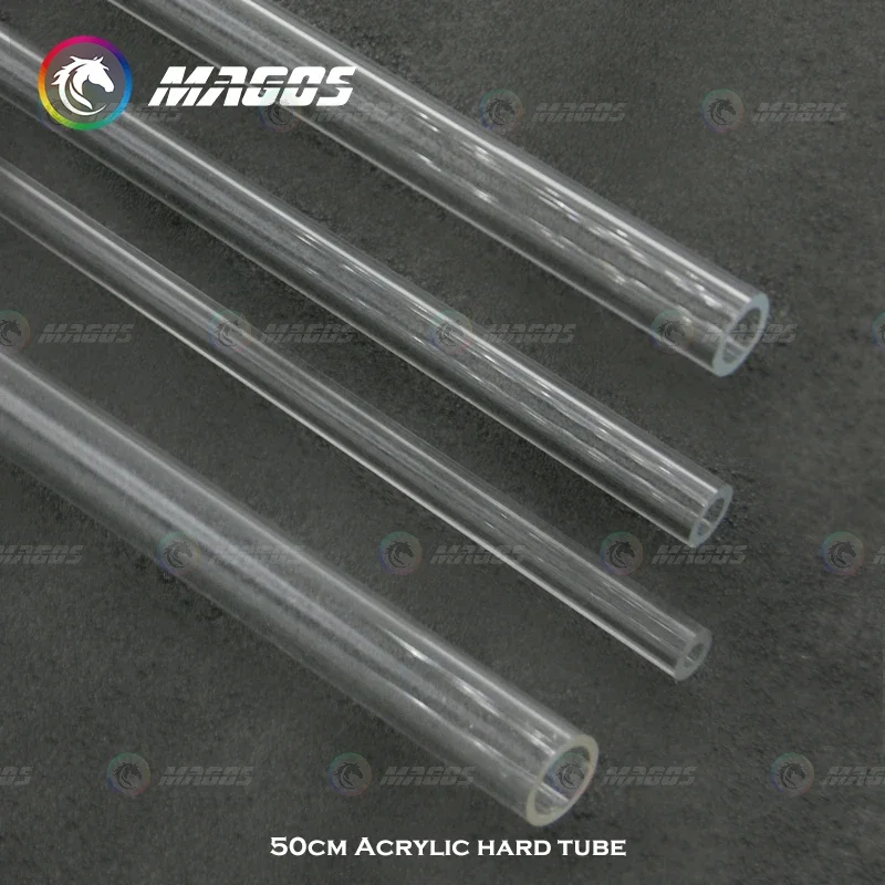 Acrylic Tube – PMMA Aquarium Pipe – 8mm–20mm OD – DIY – 50cm – 2 pcs - imagen 3