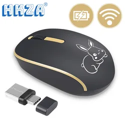 HKZA Ratón Inalámbrico USB-C Silencioso para MacBook Pro