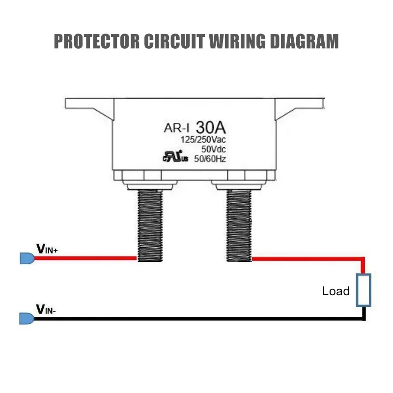 Protector de sobrecorriente para coche, disyuntor de batería, Protector de sobrecarga, reinicio automático, protectores de temperatura, 5-50A - imagen 5