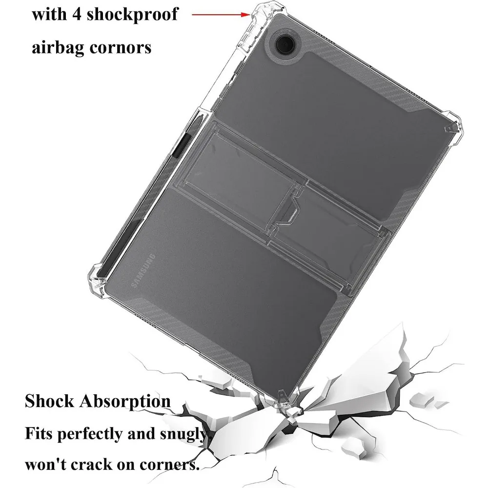 Funda para Samsung GALAXY Tab A8 10,5 pulgadas SM-X200 SM-X205 SM-X207 Funda transparente Funda Tab A8 10,5 "2022 X200 X205 coque - imagen 4