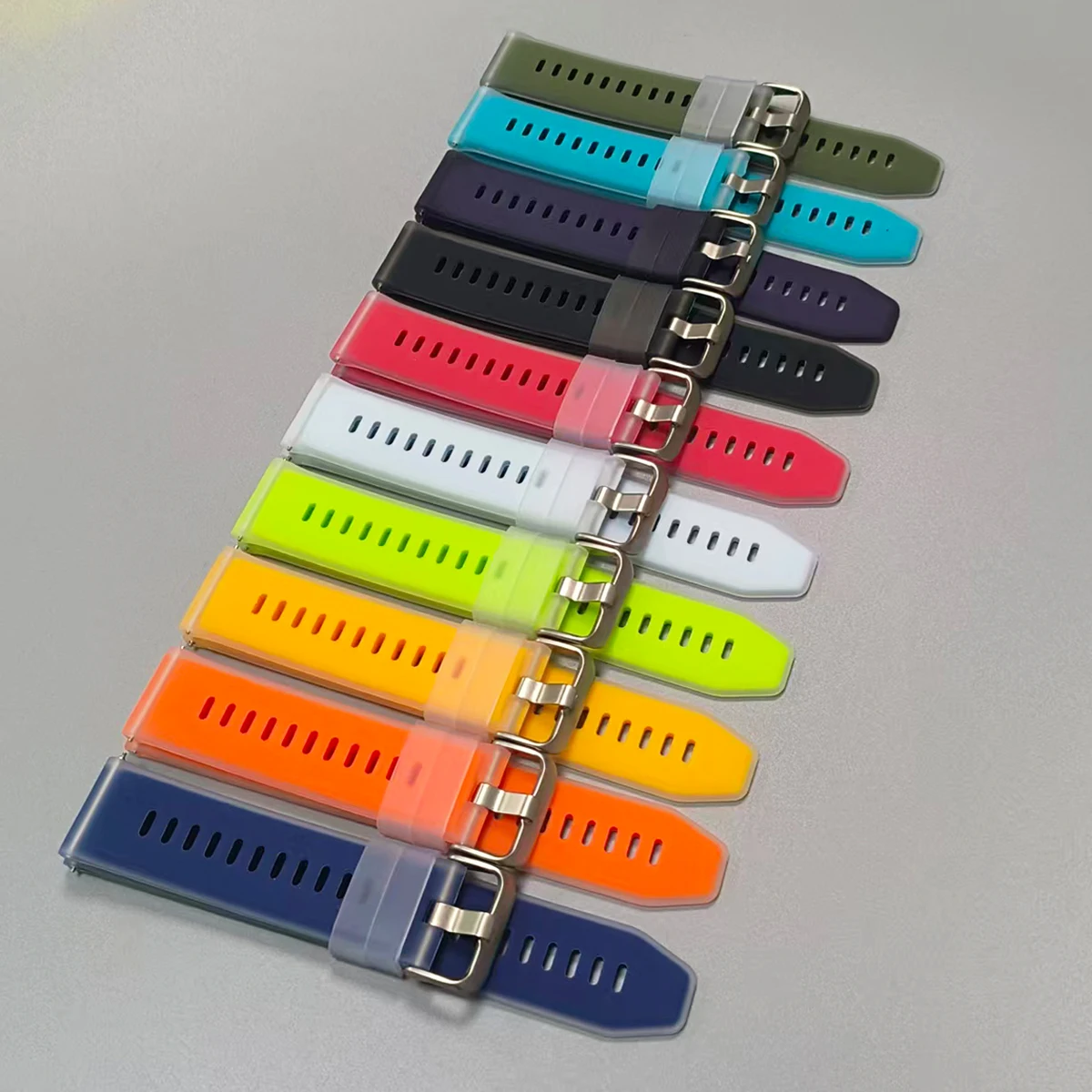 Correa de silicona de 22mm para Huawei Watch 5 4pro/GT6 5 4 pro/GT 6 5 4 3 2 46mm correa deportiva para Xiaomi S4-S3-S2-S1 pulsera - imagen 3