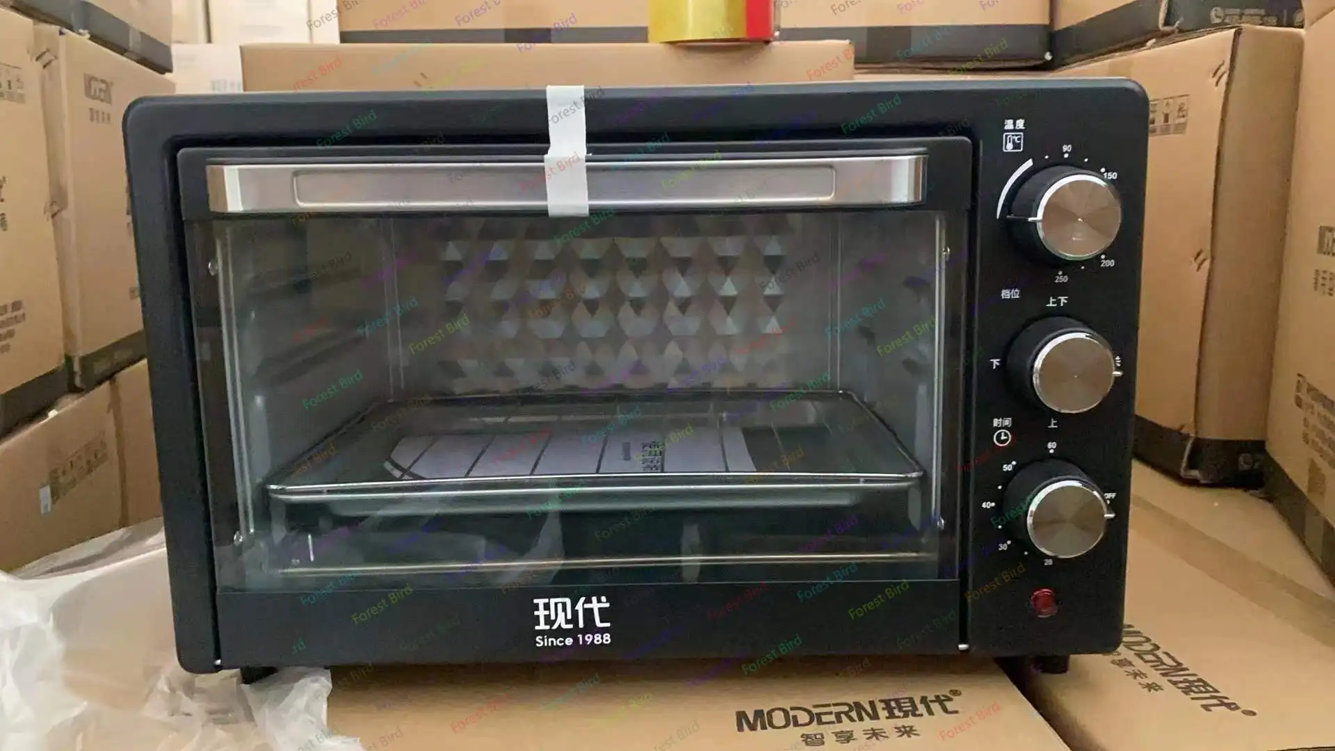 Electrodomésticos Control de temperatura para hornear horno temporizado cocina pastel pan 12L/22L/25L horno eléctrico - imagen 3