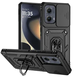 Funda Deslizante Motorola Edge – Soporte Magnético Militar Trasero