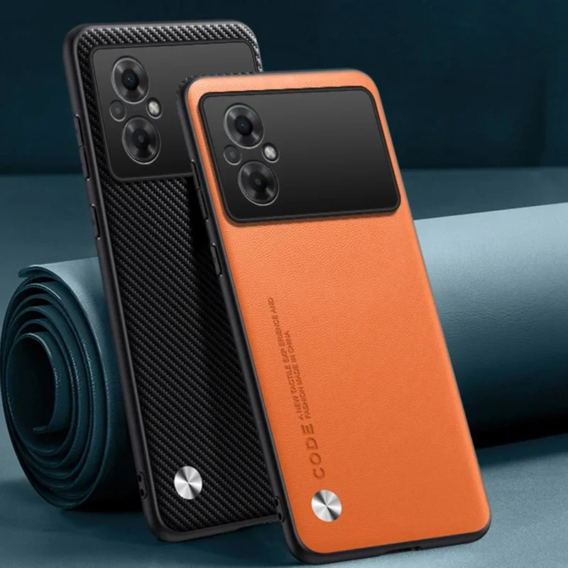 Funda de teléfono de cuero PU de lujo para Xiaomi Poco M5, funda protectora de silicona mate a prueba de golpes para Poco M5 4G PocoM5 Coque - imagen 2