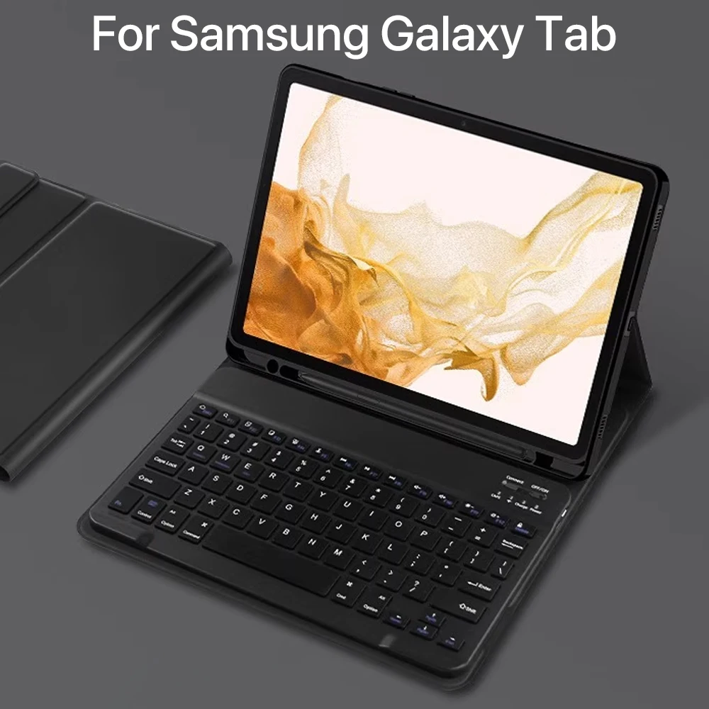 Para Samsung Galaxy Tab A9 Plus 11 A8 10,5 funda teclado desmontable Galaxy Tab S10 S9 FE 10,9 S7 S8 11 FE PLUS 12,4 S6 Lite 10,4