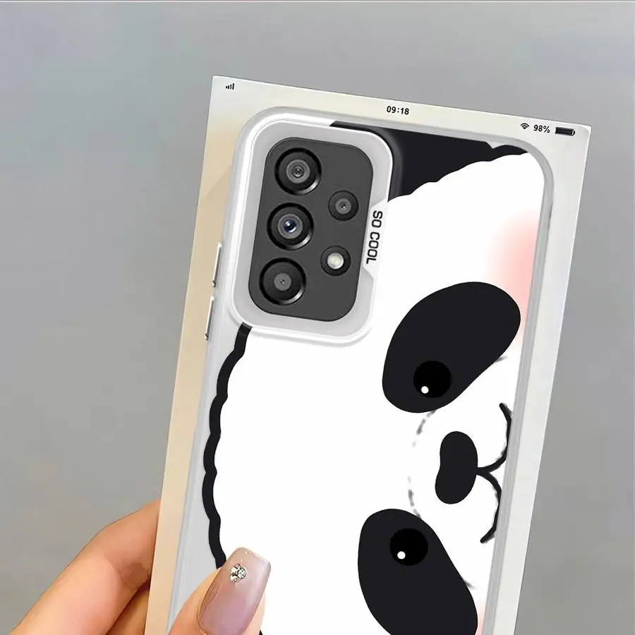 Funda para Samsung Galaxy S21 S20 Plus S23 S24 FE Note 20 Ultra S25 S22 S23 funda trasera para teléfono lindo Panda - imagen 3