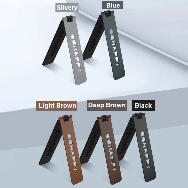 Nuevo soporte Universal para teléfono móvil para todo el teléfono, pegatina trasera, soporte plegable de Metal ultrafino, soporte de aleación portátil de escritorio - imagen 5