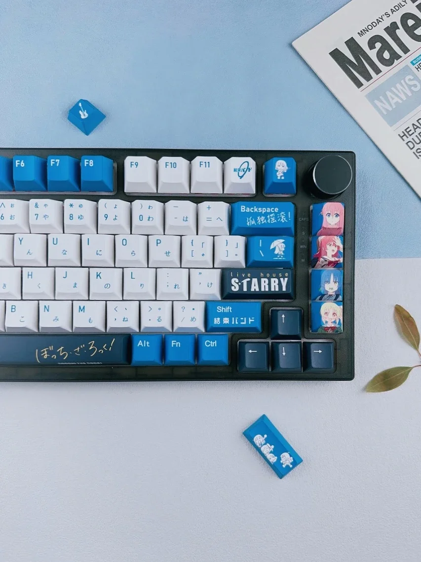 Teclas con tema de roca solitaria de 138 teclas, perfil de cereza, adaptación de sublimación de calor de cinco lados, teclas de teclado mecánico MX personalizadas - imagen 2