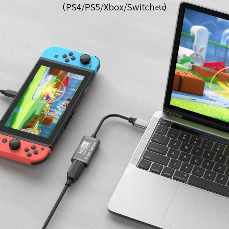 Tarjeta de captura de vídeo 2 en 1 con HDMI 4K a tipo C, convertidor de Audio y vídeo USB 3,0, adaptador de monitoreo para ordenador portátil y Smartphone - imagen 2