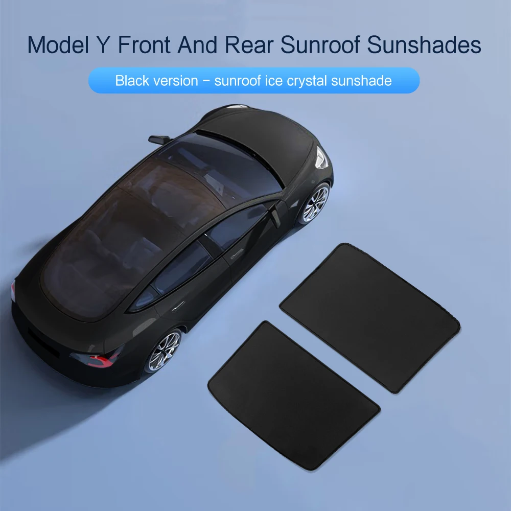 Parasol para Tesla Model Y 3, accesorio de tragaluz delantero Y trasero, tejido reflectante a prueba de rayos ultravioleta, novedad de 2021-2024 - imagen 5