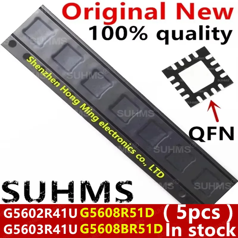 (5 piezas) nuevo 5602 5603 5608 5608B G5602 G5603 G5608 G5608B G5602R41U G5603R41U G5608R51D G5608BR51D QFN