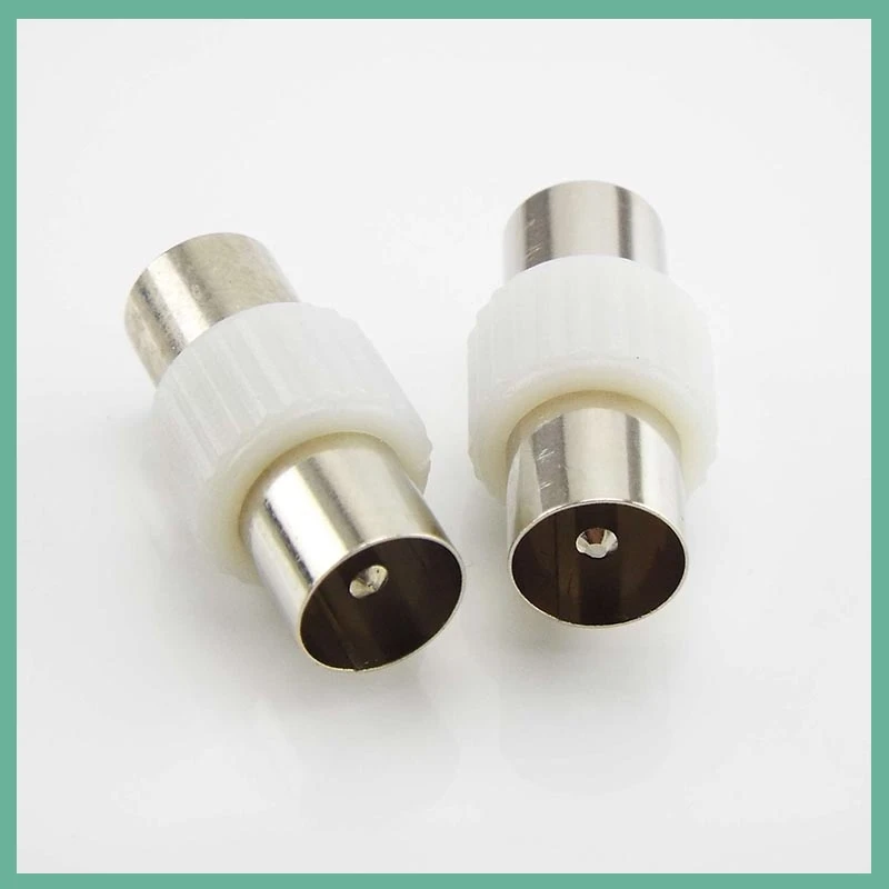 2 uds macho a macho/hembra a hembra conector de TV para antenas TV RF enchufes coaxiales adaptador de conector B6 - imagen 5