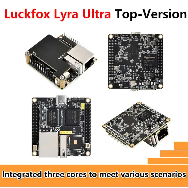 Luckfox Lyra Ultra RK3506B Opción de micrófono EMMC-8GB integrada WiFi6 /PoE con puerto de audio y pantalla - imagen 2
