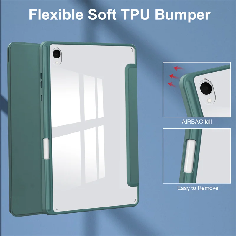 Para Samsung Galaxy Tab S11 Funda con portalápices acrílico transparente Funda magnética inteligente para Coque Galaxy Tab S11 Funda Funda de 11 pulgadas - imagen 5