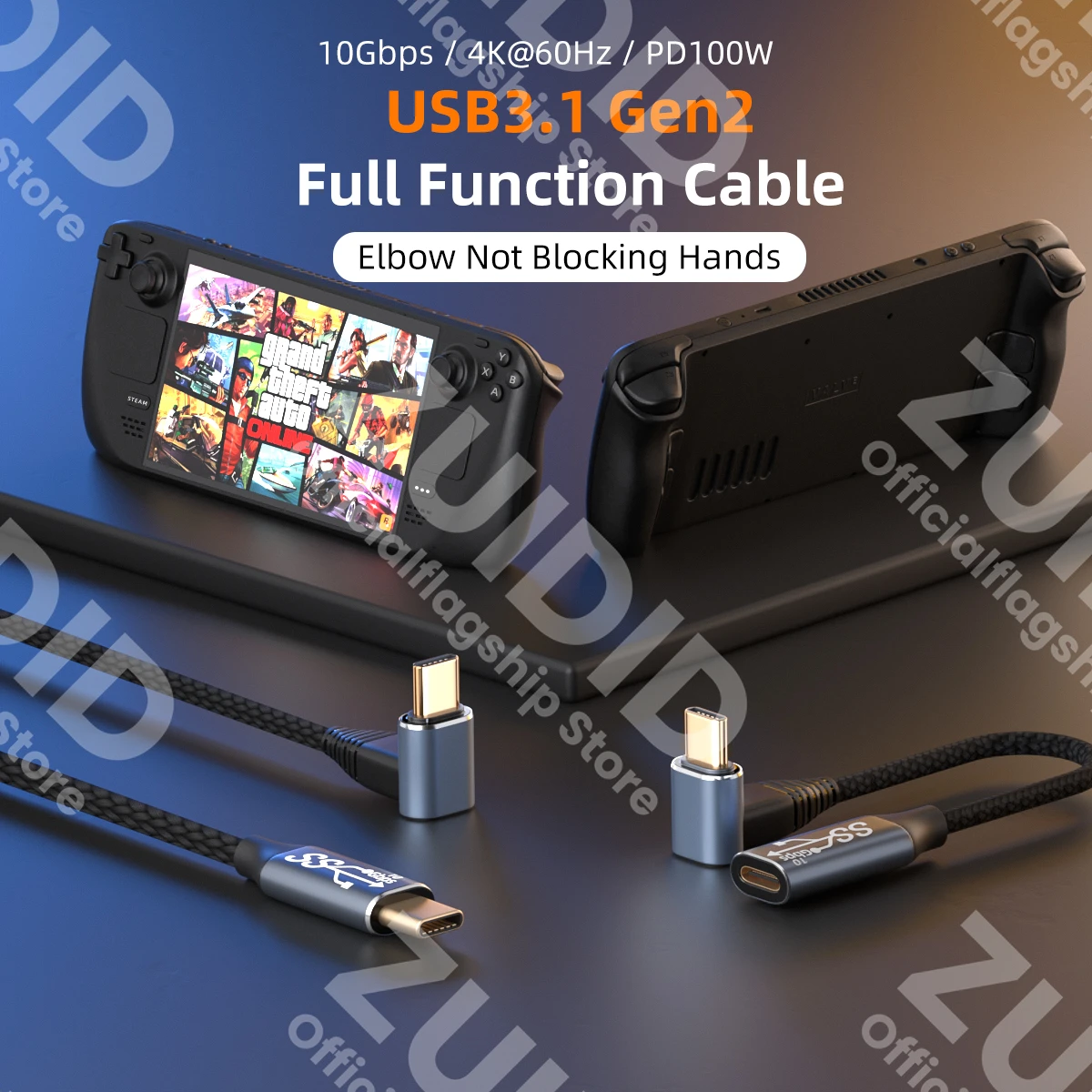 Cable USB-C 100W 5A Carga Rápida y Vídeo 4K 60Hz - imagen 5