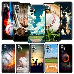 Funda TPU Xiaomi Redmi Note 14 13 12 11 10 Pro – Diseño Béisbol