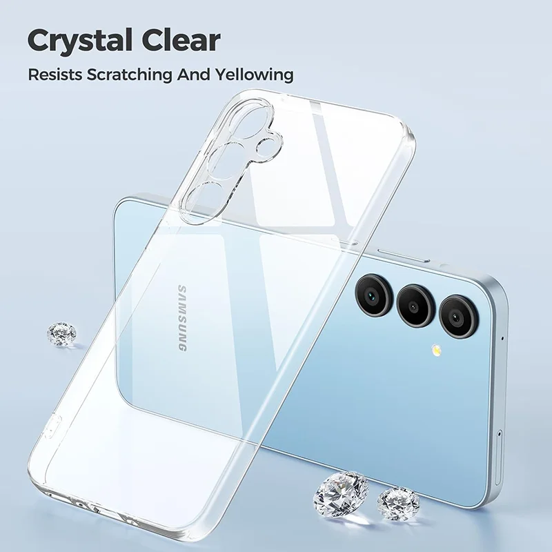 Funda suave de silicona mate de lujo ultrafina para Samsung Galaxy A55 A35 A25 A15 A05 A05S 5G, funda trasera esmerilada delgada negra ﻿ - imagen 5