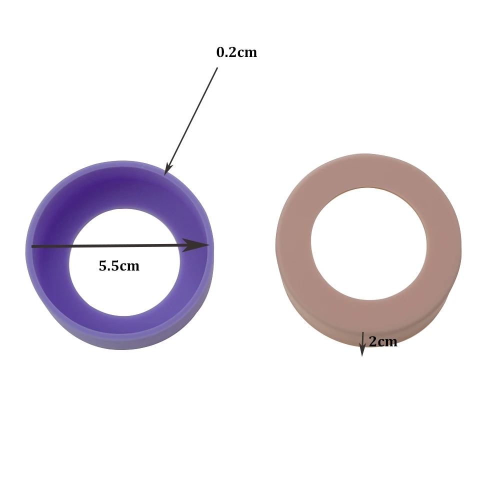 Cubierta inferior de silicona para taza, cubierta protectora antideslizante para taza de agua, soporte inferior antiquemaduras, almohadilla para taza redonda, 1 piezas, 5,5 CM - imagen 2