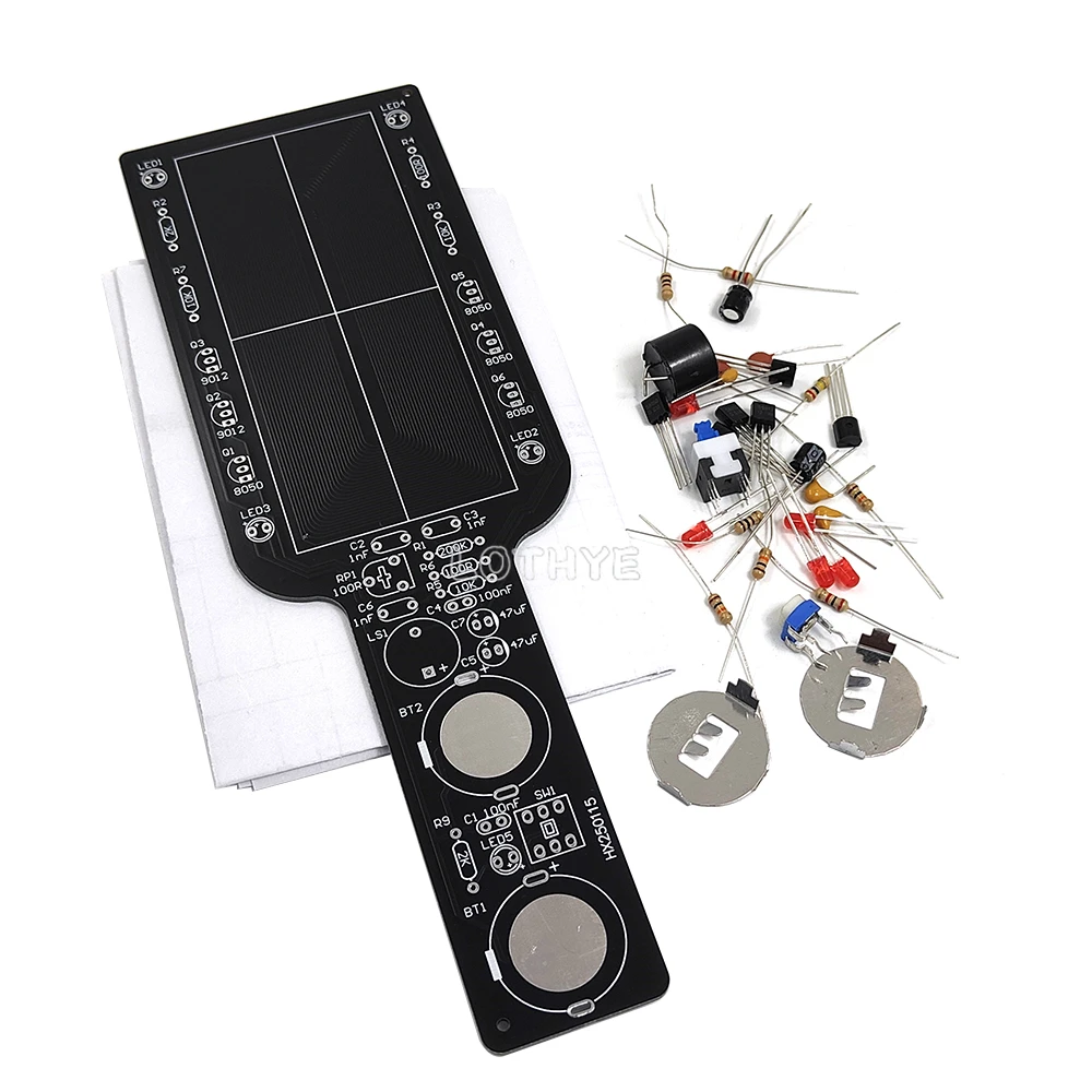 Detector de Metales Simple de mano, Kit electrónico DIY, componentes electrónicos, montaje de soldadura, Kit de entrenamiento de soldadura escolar