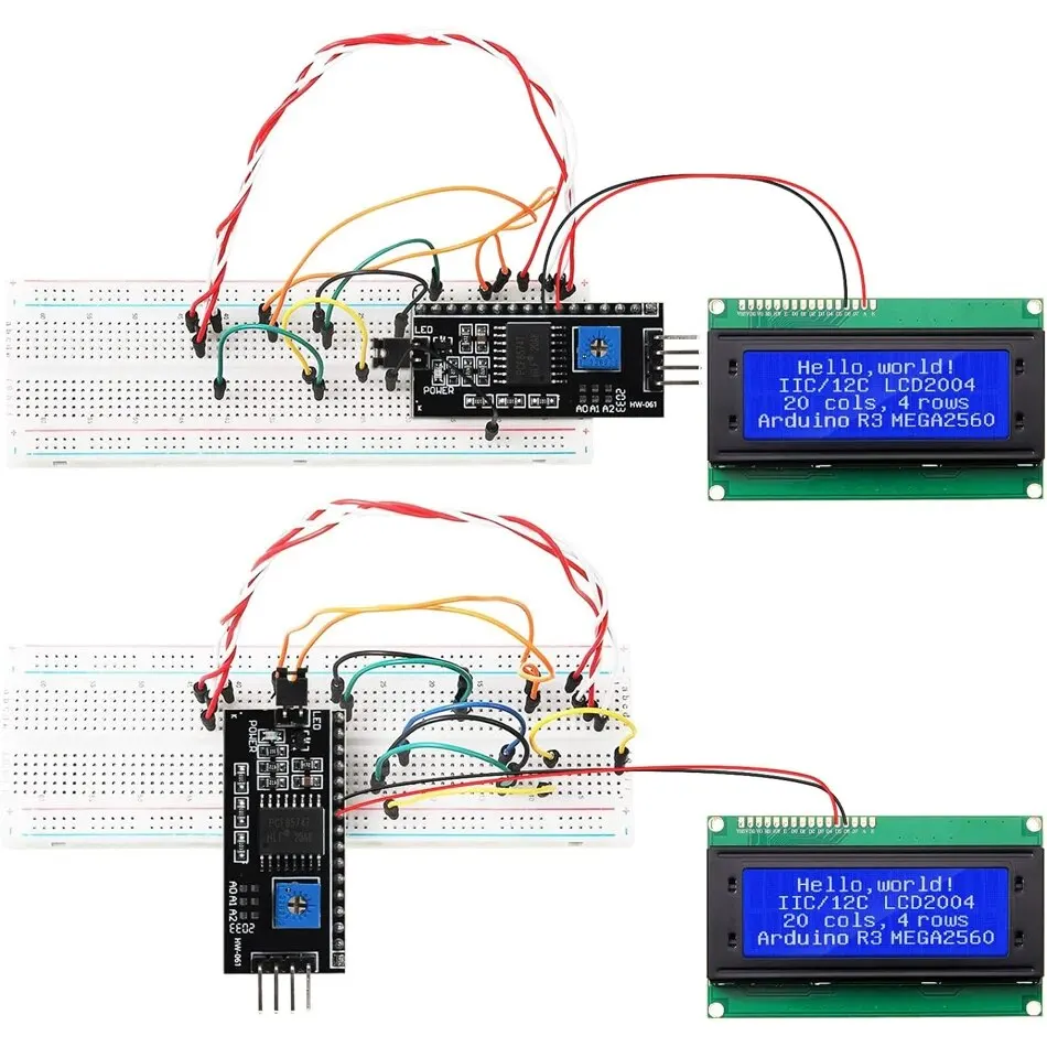 LCD2004 2004 LCD Module Blue/Green/White Screen 20X4 Character LCD Display IIC I2C Serial Interface Adapter Module for Arduino - imagen 3