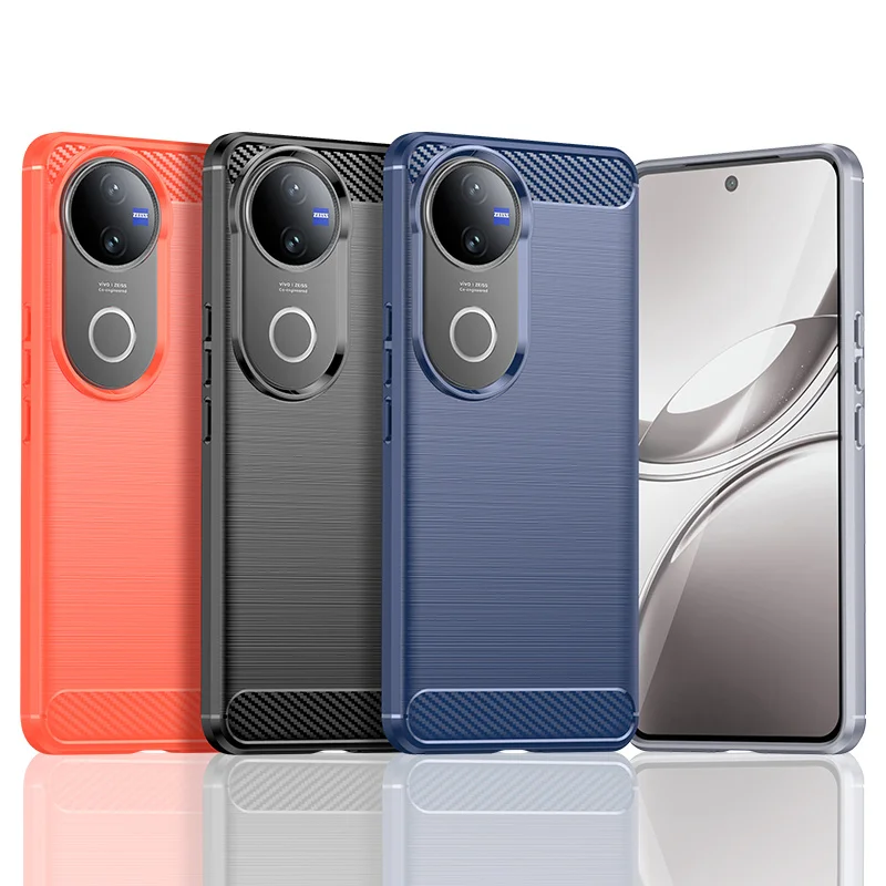 Vivo V50 V2427 funda de silicona parachoques a prueba de golpes silicona TPU contraportada mate funda de teléfono para Vivo V50 VivoV50 5G V2427