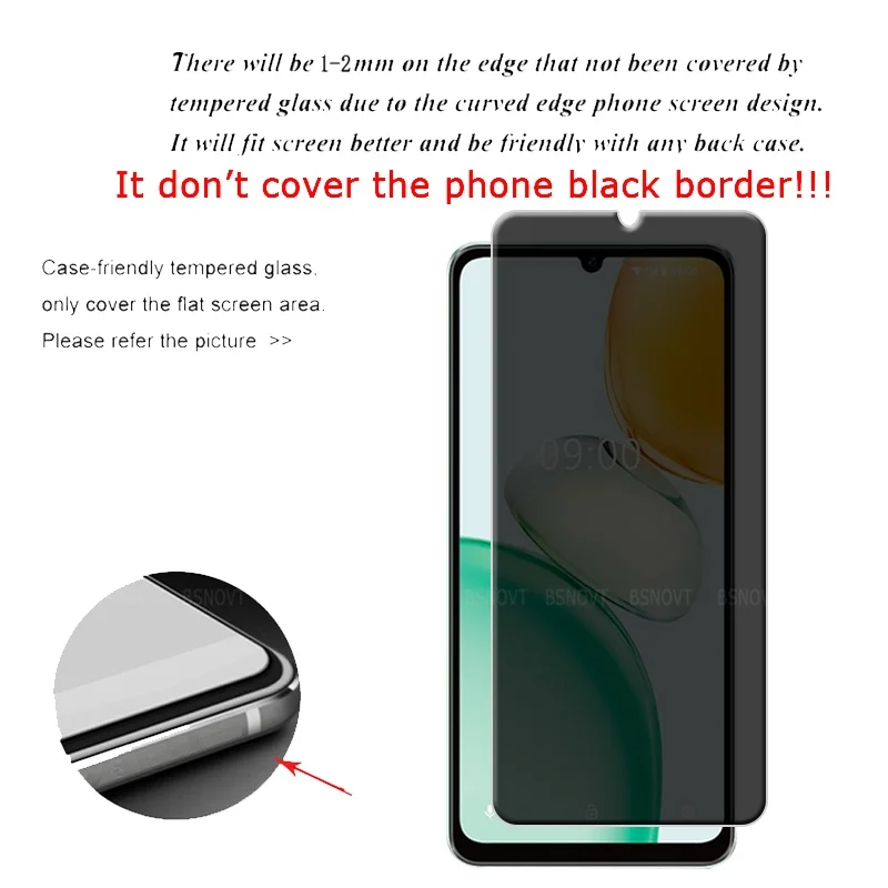 6 en 1 para Huawei Honor Play 10 Glass Honor Play 10 Protector de vidrio templado 9H Protector de pantalla de privacidad antiespía Honor Play 10 - imagen 2