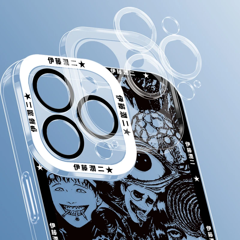 Junji Ito-cómics de terror para Poco M3, M4, X3, X4, NFC, X5, F3, Redmi Note 9, 10, 11, 12, 13 Pro, 4G, Ojos de Ángel, funda transparente para teléfono - imagen 5