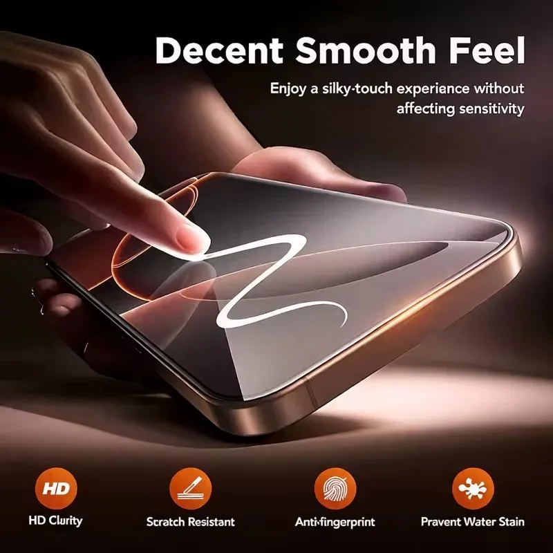 3 uds AR vidrio templado de privacidad antirreflejos para iPhone 17 16 15 14 13 12 11 Pro Max Plus protectores de pantalla antiespía de vidrio - imagen 5