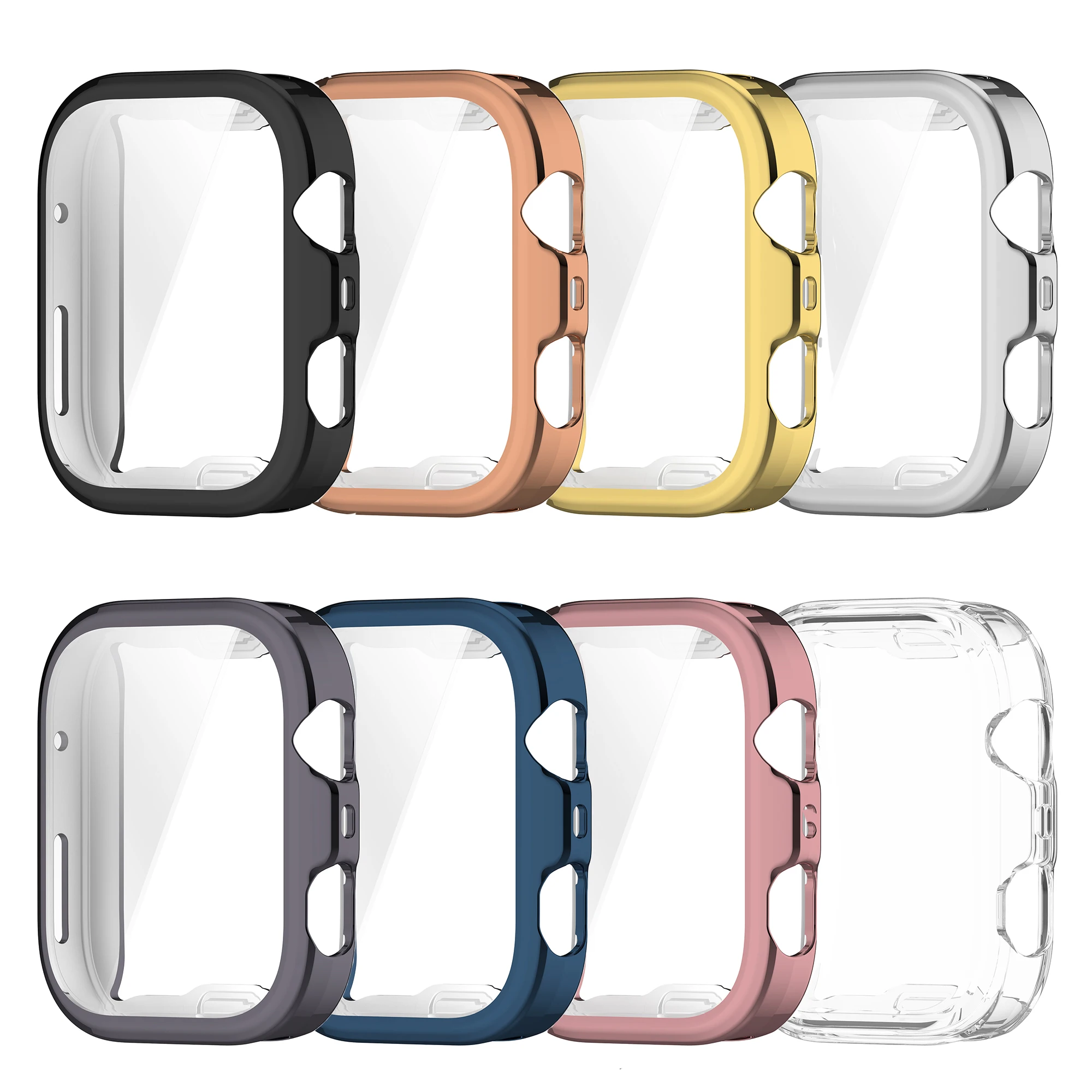 Funda protectora de TPU para Huawei Watch Fit 4/Fit4 Pro Protector de pantalla completa cubierta de parachoques