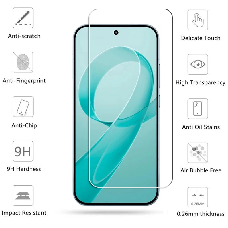Vidrio totalmente transparente para Poco F8 Pro vidrio templado Xiaomi Poco F8 Pro Protector de pantalla HD película protectora de teléfono Poco F8 Pro - imagen 2