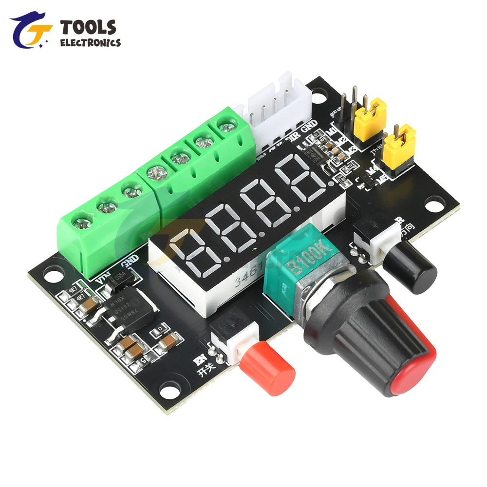 Controlador de motor paso a paso de 12V 24V con generador de señal de pulso PWM, rotación reversible y control de velocidad para automatización - imagen 3
