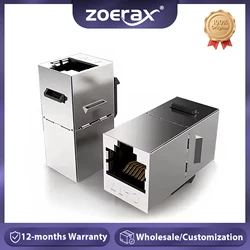 ZoeRax Acoplador Keystone RJ45 CAT7 - Extensor Ethernet 10Gbps Shielded