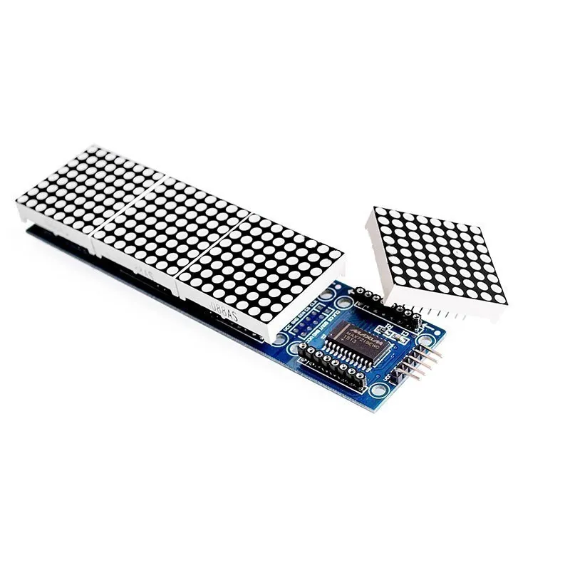 Módulo de matriz de puntos MAX7219 para microcontrolador, pantalla 4 en 1 con Línea 5P - imagen 3