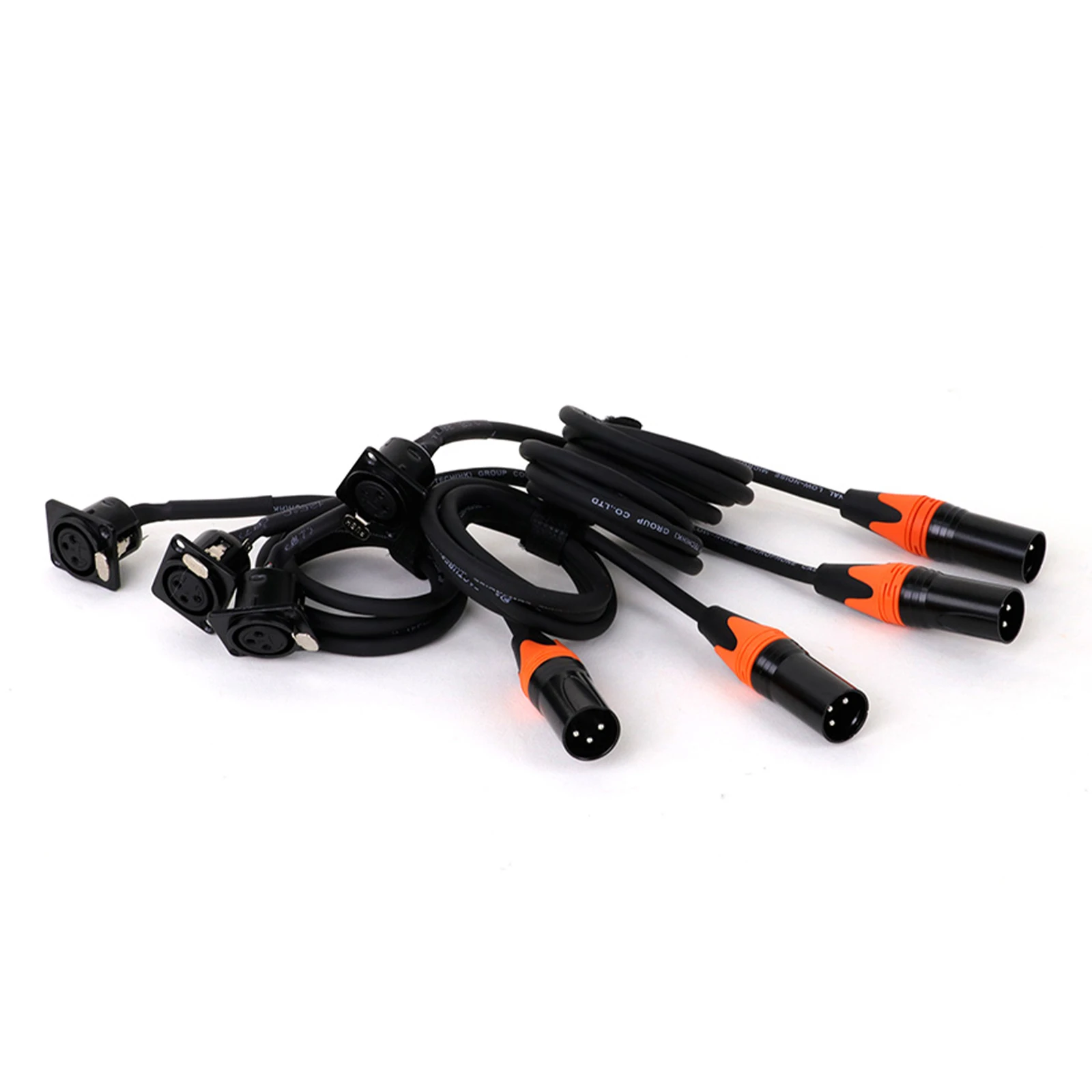 Montaje en panel hembra XLR tipo D a conector macho XLR Cable de paso, convertidor de paso XLR de 3 pines Compatible con micrófono - imagen 5