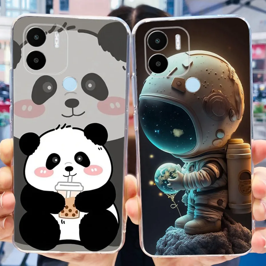 Funda con estampado encantador para Xiaomi Redmi A1 + / Redmi A1, carcasa trasera de TPU de silicona suave para RedmiA1 A 1 Plus - imagen 2