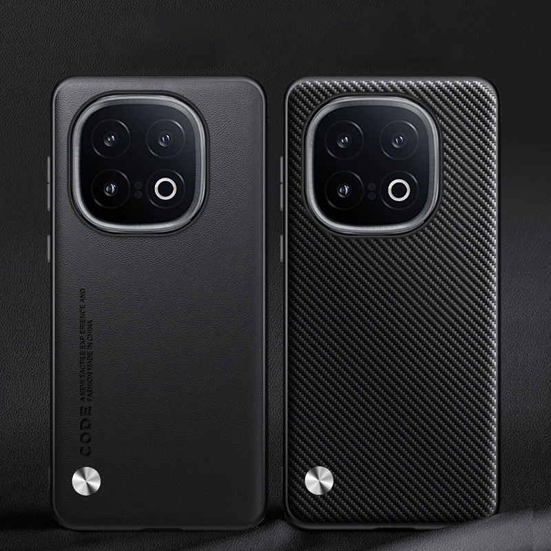 Funda para vivo iQOO 13 5G iQ00 13 cuero fibra de carbono protección de silicona dura a prueba de golpes funda de teléfono vivoiQOO13 V2408A Shell - imagen 5