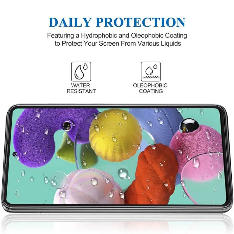 5 uds 9D Protector de pantalla de cubierta completa para Samsung A56 5G Galaxy A55 A54 A36 A35 A73 A34 A53 A52 A33 A72 A32 A70 A71 vidrio templado - imagen 5